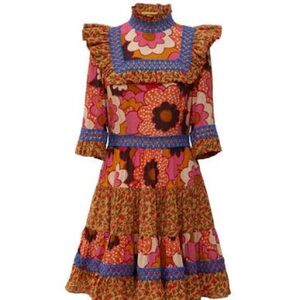 CeliaB Multicolor Floral Long Sleeve Dress